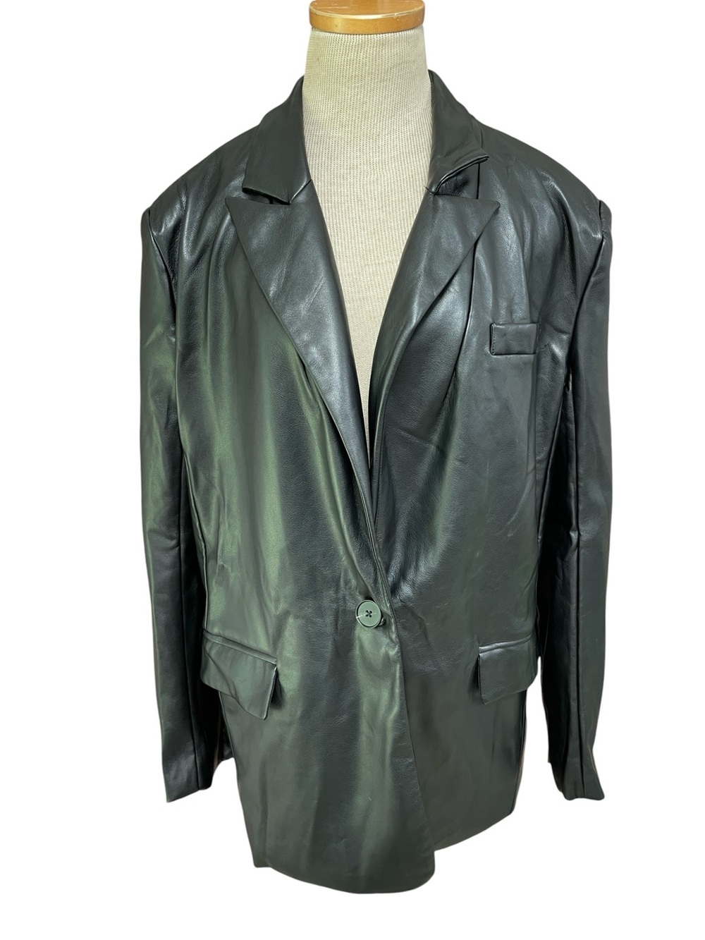 Endless Rose Vegan Leather Jacket Blazer Black NWT Size Medium